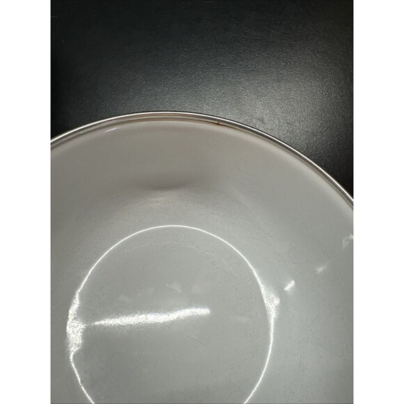 Kobe Kitchen Enamel (3) Mixing Nesting Bowls Floral Vtg Pattern No Lids - Picture 5 of 5